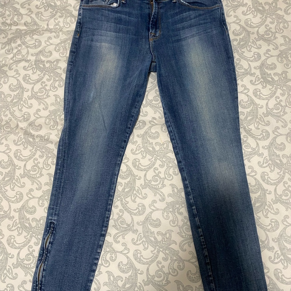 J Brand Capri Zip Skinny Leg Denim Women's Jeans 31